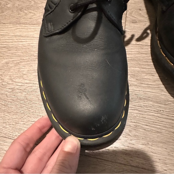 Dr. Martens ruffle oxford loafers size 9 black leather - Picture 3 of 9